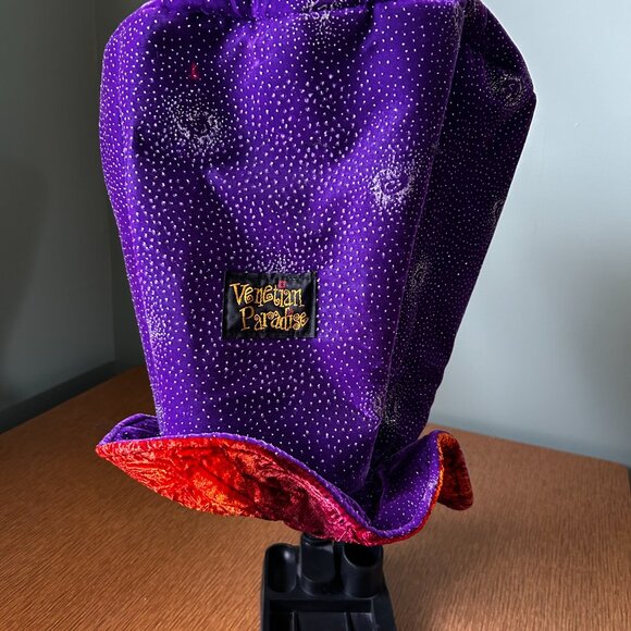 Vintage Venitian Paradise Mardi-Gras Top Hat - Picture 2 of 3